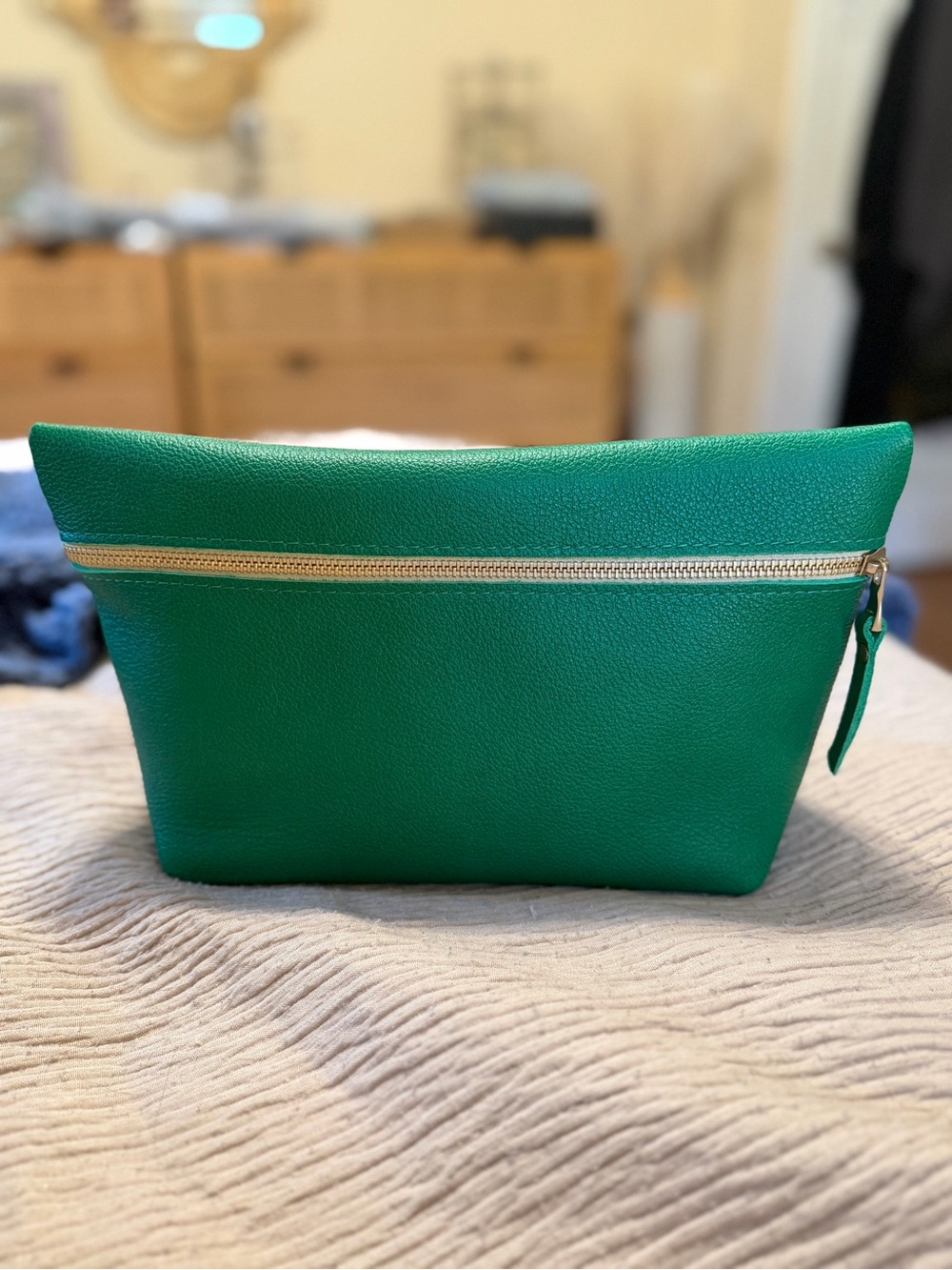 Portland Leather Makeup Bag